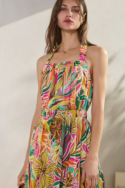 Tropical Vcay Maxi Dress