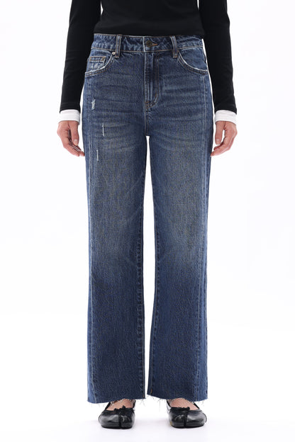 Bayeas High Rise Straight Leg Jeans